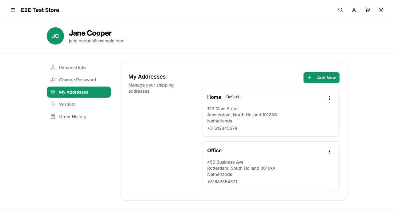 My Addresses